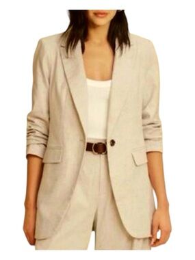 Banana Republic Factory Linen Blend Blazer -NWT
